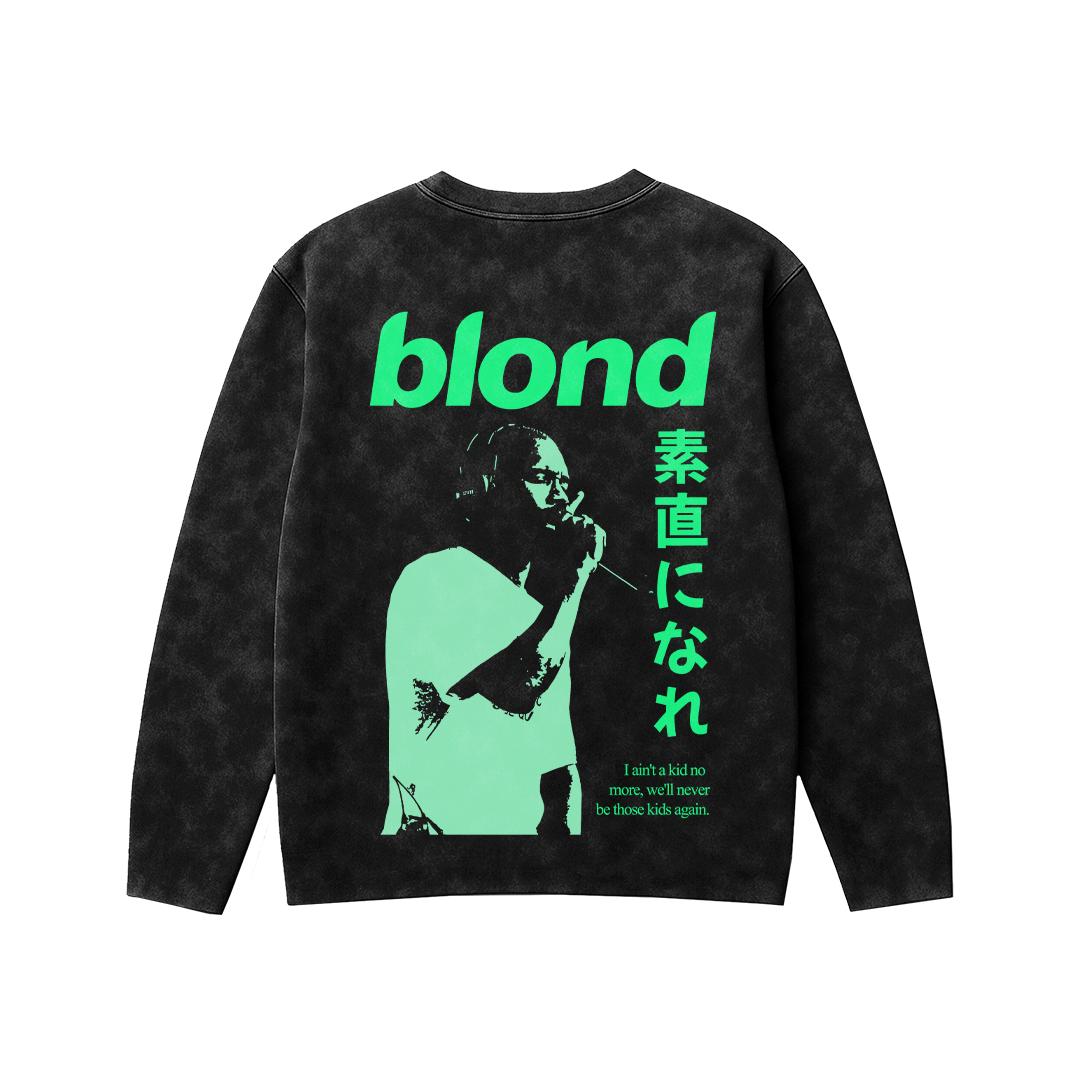 NeoBlonde Oversized Acid Wash Sweatshirt