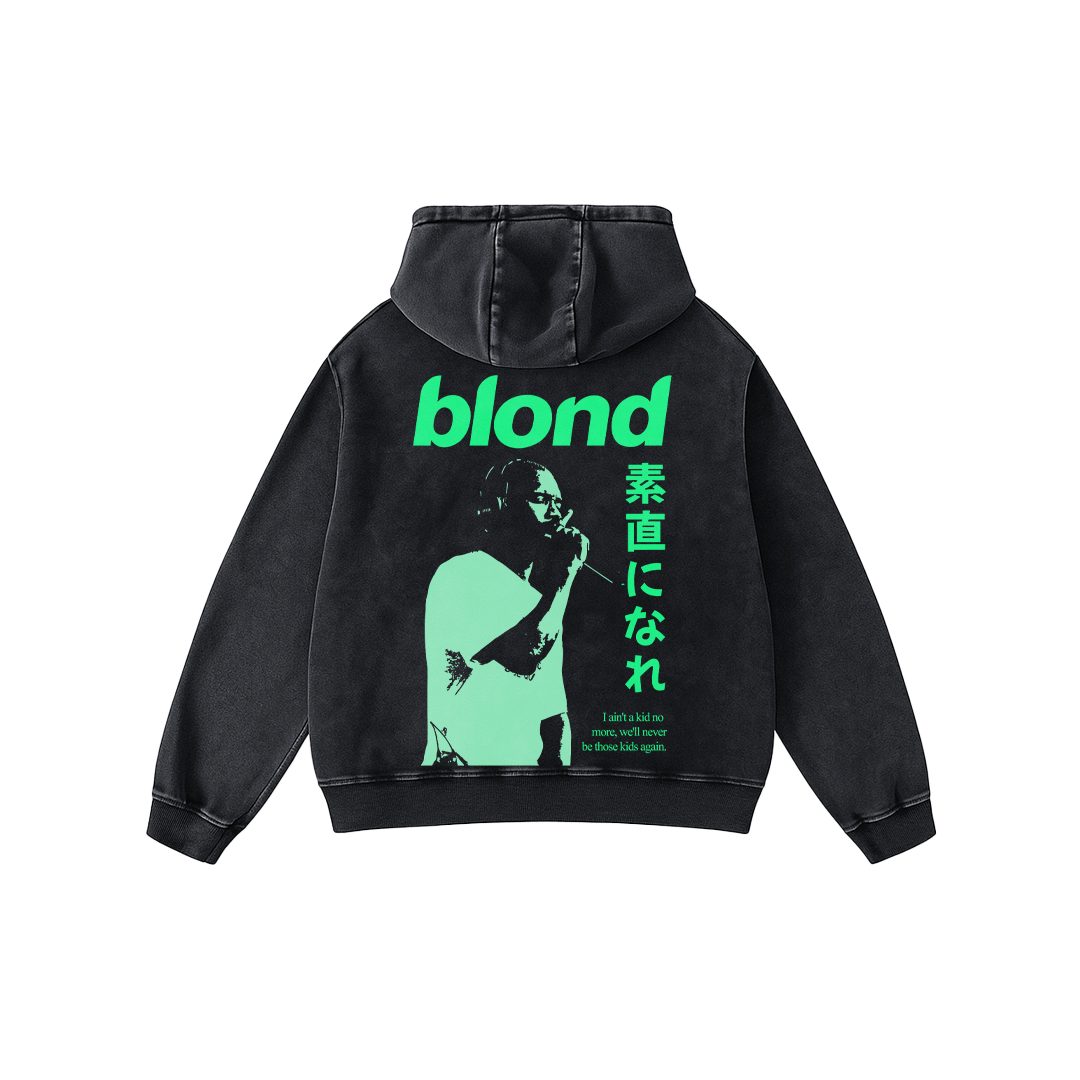 NeoBlonde Oversized Acid Wash Hoodie