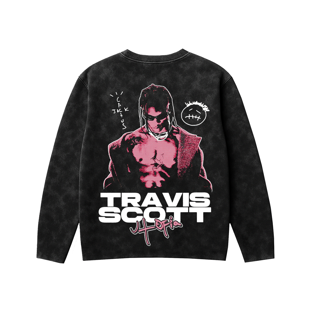 Stargaze Oversized Acid Wash Sweatshirt