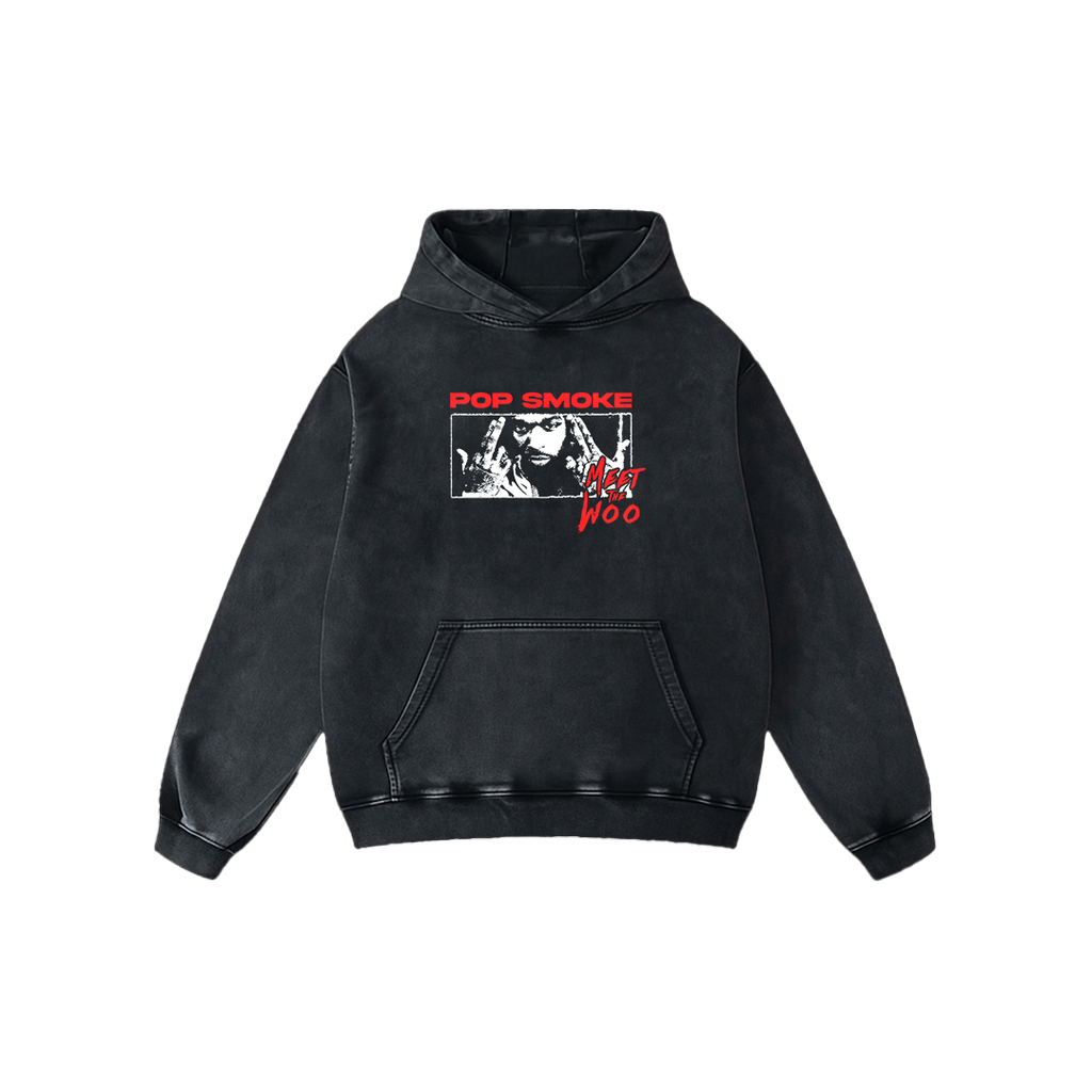 WooWear Oversized Acid Wash Hoodie