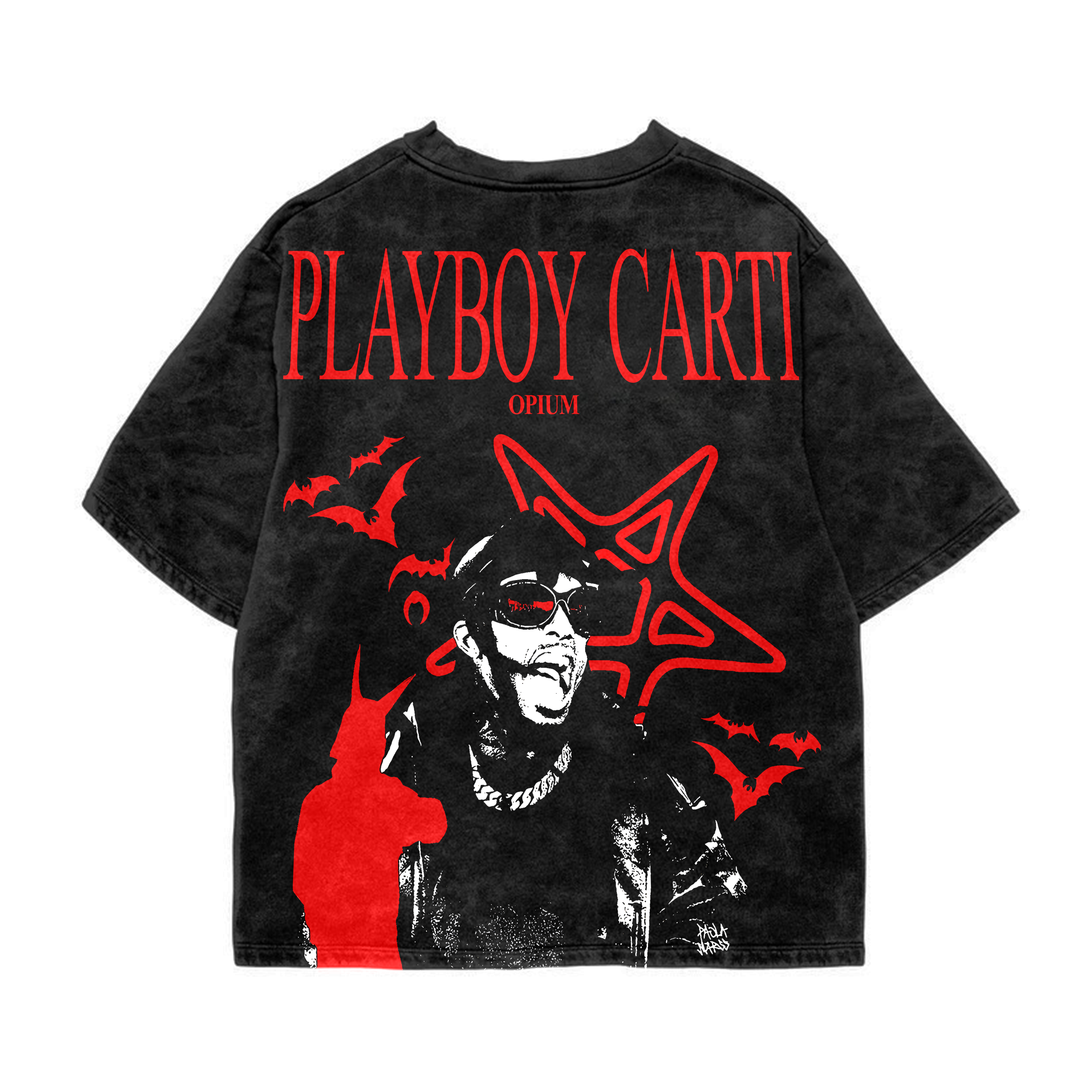 Nightstar Oversized Acid Wash Tee