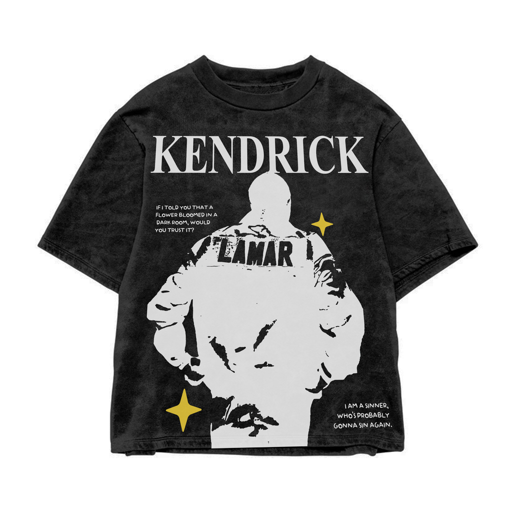 DAMNed Oversized Acid Wash Tee