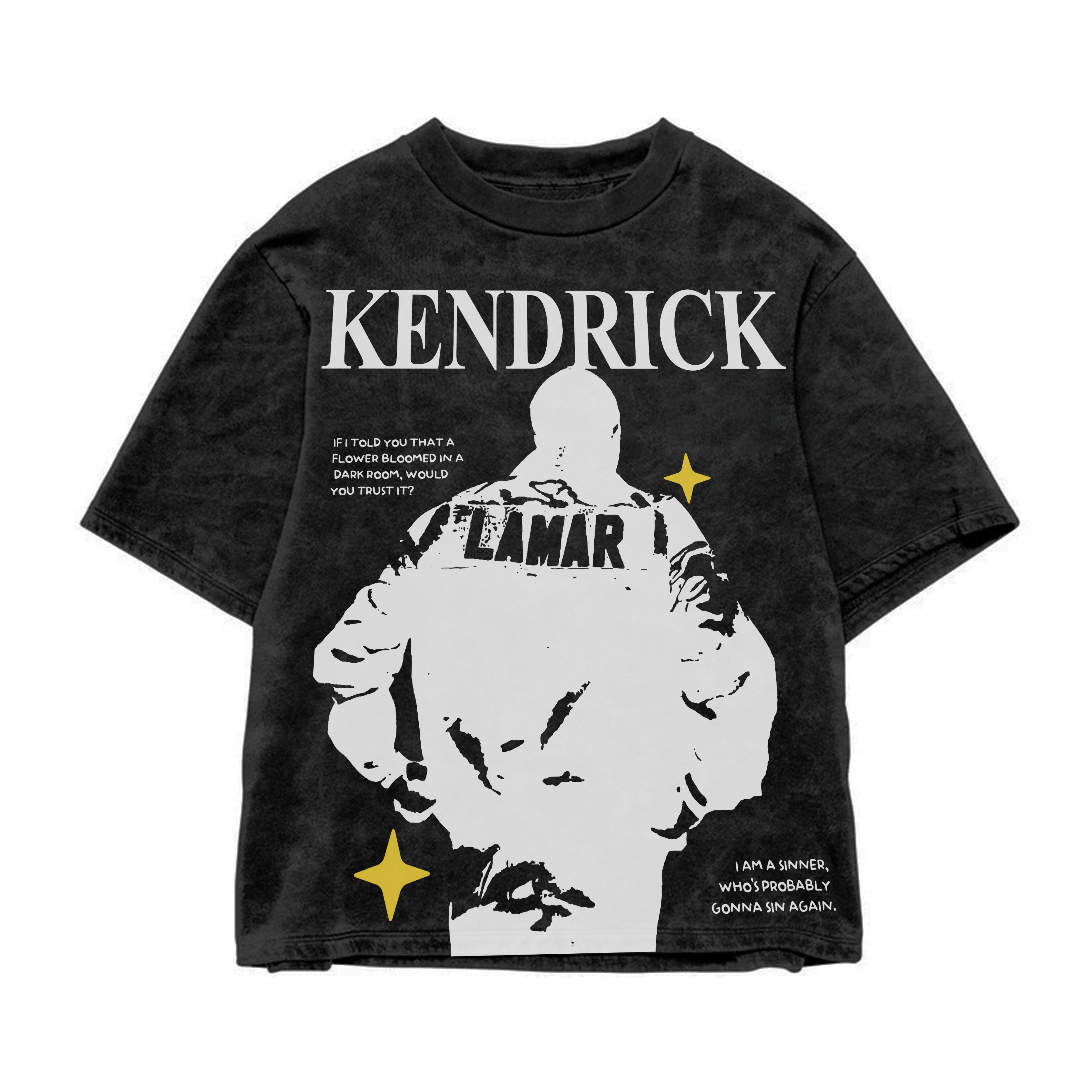 DAMNed Oversized Acid Wash Tee