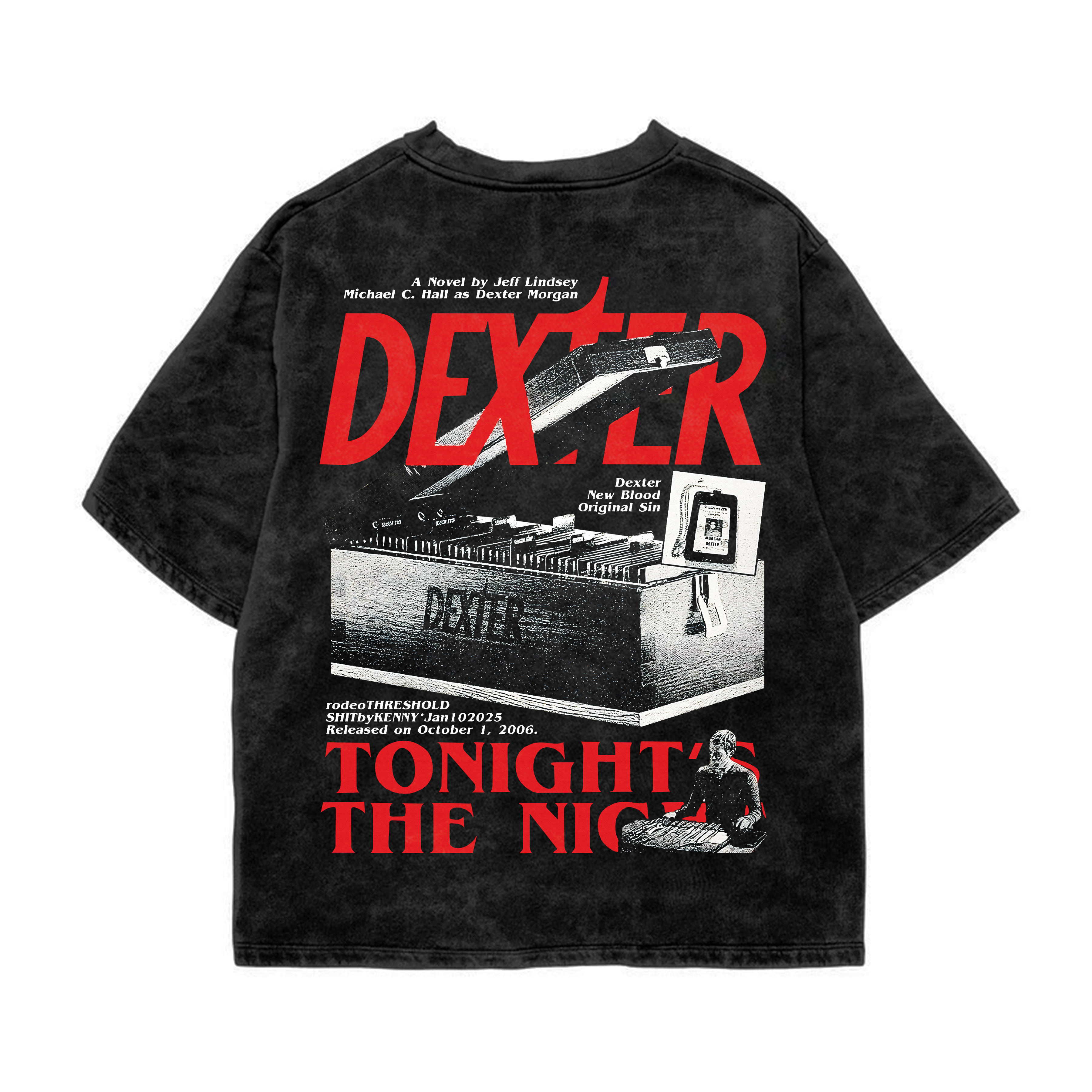 Dexter Acid Wash Oversized Tee