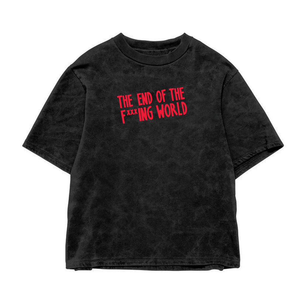 End Of The World Acid Wash Oversized Tee