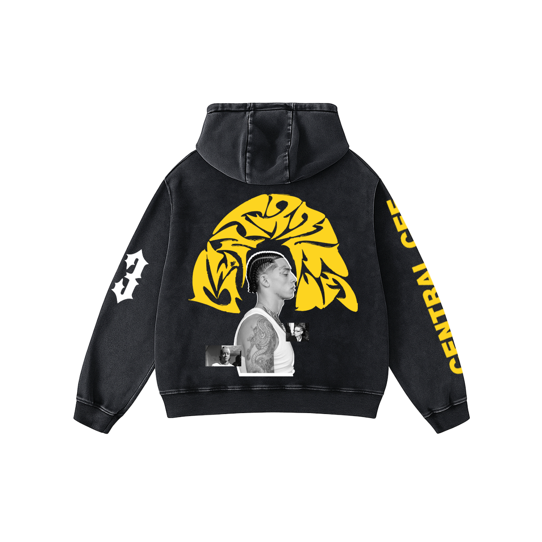 LONDON FLOW Acid Wash Hoodie