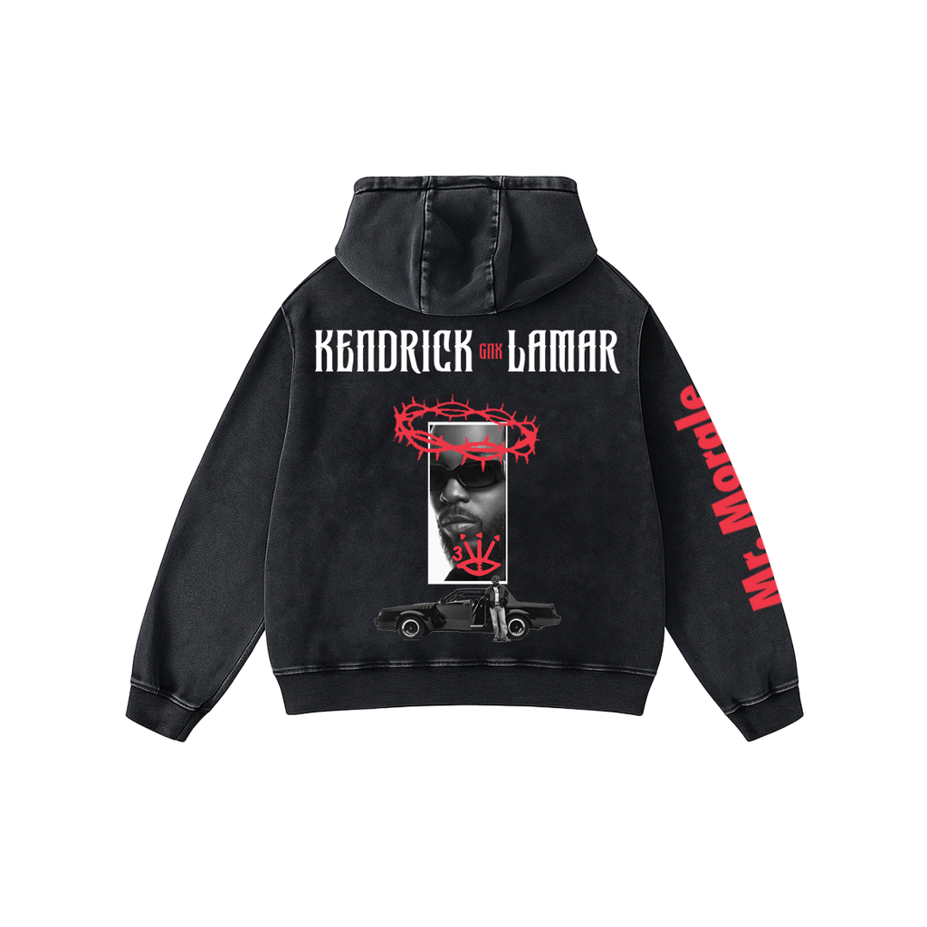 KING KENDRICK Acid Wash Hoodie
