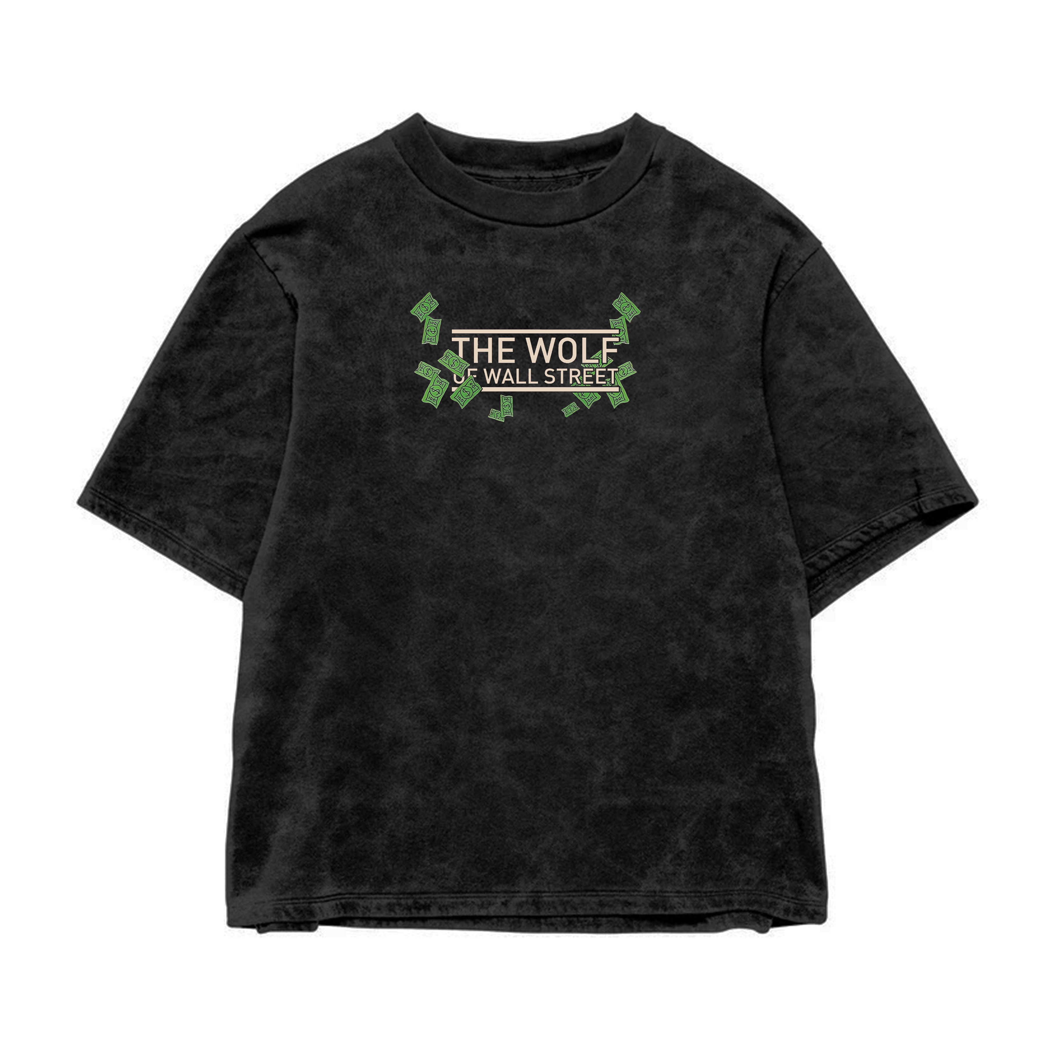 Wall Street Acid Wash Oversized Tee